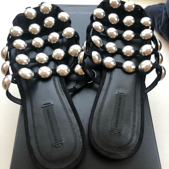New w/ Box Alexander Wang Studded Slides - Picture 6 of 8